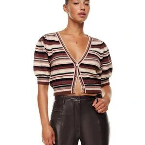 Wilfred Brown and Yellow Short Sleeve Tee